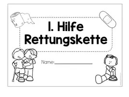 Vorschau - Arbeitsblätter - Flipbook Erste Hilfe, Rettungskette - Seite 2