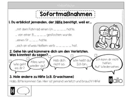 Vorschau - Arbeitsblätter - Flipbook Erste Hilfe, Rettungskette - Seite 3