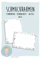 Vorschau - Präsentationen/Tafelbilder - Schmuckrahmen - Stundenplan und Listen - Weltall - Deckblatt