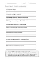 Vorschau - Arbeitsblätter - AB mit Fragen zum Thema "Juri Gagarin" + Lösungsblatt - Deckblatt
