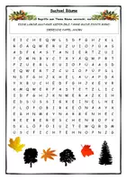 Vorschau - Spiele - Suchsel "Bäume" für die Grundschule - Deckblatt