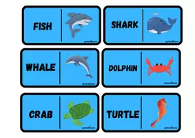Vista previa - Juegos / Gamificación - sea animals domino - página 1
