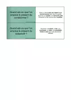 Aperçu - Fiches - Flashcards : les valeurs des temps - Page 1