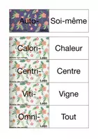 Aperçu - Fiches - Flashcards sur les préfixes - Page 3