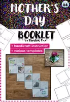 Vorschau - Mal- und Bastelvorlagen - Mother's Day - Booklet | Craft Project | Gift Idea | Version 1 - Deckblatt