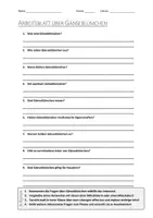 Vorschau - Arbeitsblätter - AB mit Fragen zum Thema "Gänseblümchen" + Lösungsblatt - Deckblatt
