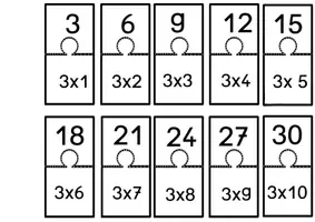 Vorschau - Arbeitsblätter - 1x1 Zuordnungsspiel - Seite 3