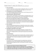 Vorschau - Arbeitsblätter - AB mit Fragen zum Thema "Geburt" + Lösungsblatt + Mindmap + Infografik - Seite 3