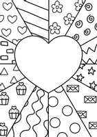 Vorschau - Mal- und Bastelvorlagen - Pop Art Muttertag, Kunst Grundschule - Seite 2