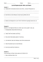 Vorschau - Arbeitsblätter - LK Aktiv/Passiv (inkl. Lösungen) - Deckblatt