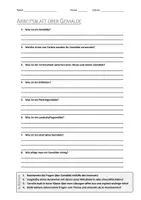Vorschau - Arbeitsblätter - AB mit Fragen zum Thema "Gemälde" + Lösungsblatt - Deckblatt