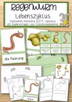 Vorschau - Anderer Materialtyp - Lebenszyklus - der Regenwurm - Deckblatt