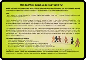 Vorschau - Arbeitsblätter - Racism and Inequality in the USA (Panel Discussion / Role Play / Talkshow / Q1 Q2) - Seite 3