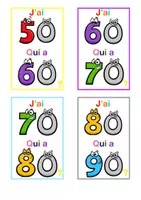 Aperçu - Jeux - J’ai… Qui a… : jeu pour apprendre les dizaines - Page 1