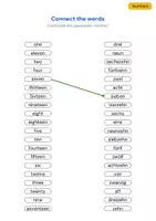 Vorschau - Arbeitsblätter - Englische Vokabeln üben - Zahlen - Seite 2