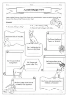 Vorschau - Arbeitsblätter - Autogrammjagd Tiere ab A1 Wortschatz DaF DaZ Spiel Bingo - Seite 2