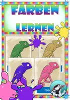 Vorschau - Poster - Plakate für Kindergarten und DAZ : Farben lernen und unterscheiden - Chamäleon - Deckblatt