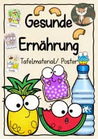 Vorschau - Arbeitsblätter - Tafelmaterial_Gesunde Ernährung - Deckblatt