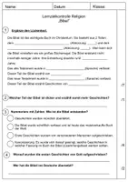 Vorschau - Klassenarbeiten - Bibel Lernzielkontrolle Religion - Seite 2