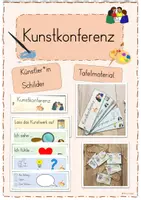 Vorschau - Präsentationen/Tafelbilder - Kunstkonferenz (Fächer, Tafelmaterial & Schilder) - Deckblatt
