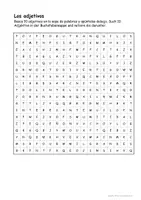 Vorschau - Quiz - Suchsel los adjetivos - Deckblatt