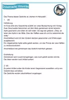 Vorschau - Arbeitsblätter - generatives Schreiben zum Gedicht "Komm, wir teilen brüderlich", Nomen im Akkusativ #Demek - Seite 2