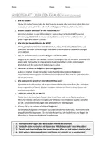 Vorschau - Arbeitsblätter - AB mit Fragen zum Thema "Glauben" + Lösungsblatt + Infografik - Seite 2
