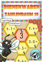 Vorschau - Unterrichtsreihen - Materialpaket - Zahlenraum 10 - Bienenwaben - Legematerial - Seite 1