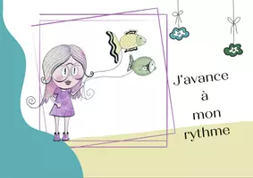Aperçu - Affichage - Affiche fillette « J’avance à mon rythme » - motivation - été - Tous niveaux - Page 2