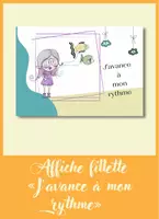 Aperçu - Affichage - Affiche fillette « J’avance à mon rythme » - motivation - été - Tous niveaux - Page de couverture