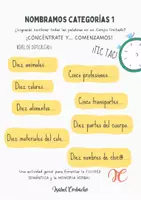 Vista previa - Hojas de trabajo - ESTIMULACIÓN COGNITIVA DEL LENGUAJE 1 - página 2