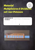Vorschau - Stationenlernen - Rechnen mit Zehnerpotenzen - Deckblatt