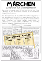 Vorschau - Arbeitsblätter - Märchen - 12 Märchenanfänge zum Weiterschreiben - Seite 1