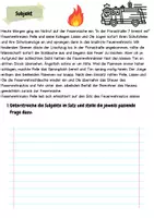 Vorschau - Arbeitsblätter - Satzglieder: Übungsheft mit Evaluation - Seite 1