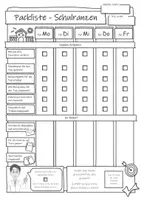 Vorschau - Fördermaterial/Inklusion - Lerncoaching - Packliste Schultasche (Sketchnotes) - Seite 3