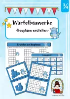 Vorschau - Arbeitsblätter - Würfelbauwerke (Baupläne erstellen) - Deckblatt