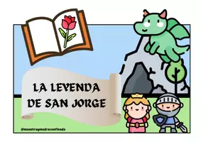 Vista previa - Hojas de trabajo - CUENTO DE ACTIVIDADES LA LEYENDA DE SAN JORGE - Portada