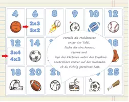 Vorschau - Mal- und Bastelvorlagen - 1x1 Legespiel Ballsport - Deckblatt