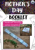 Vorschau - Mal- und Bastelvorlagen - Mother's Day - Booklet | Craft Project | Gift Idea | Version 2 - Deckblatt