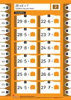 Vorschau - Arbeitsblätter - SelbstLernKartei Mathematik 4 Multiplikation und Division bis 100 | Mathematik Grundschule Klasse 1-4 | Kopfrechnen, Einmaleins, Karteikarten, Inklusion, Selbstkontrolle - Seite 3
