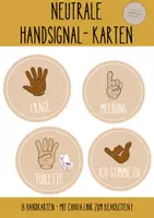 Vorschau - Poster - Neutrale Handsignal-Karten - Deckblatt