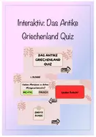 Vorschau - Quiz - Interaktives Quiz - Das antike Griechenland - Deckblatt