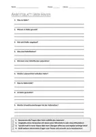 Vorschau - Arbeitsblätter - AB mit Fragen zum Thema "Hafer" + Lösungsblatt - Deckblatt