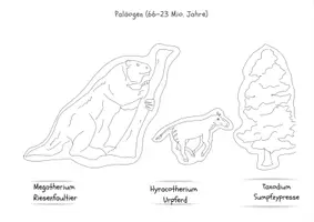 Vorschau - Mal- und Bastelvorlagen - Malvorlagen Evolution, Zeitleiste des Lebens - Seite 3