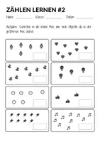 Vorschau - Arbeitsblätter - Zählen lernen 1. Klasse Mathematik Arbeitsblätter Zahlenraum 10 - Seite 2