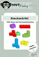 Vorschau - selbst erstellte Cliparts/Grafiken - Mathe-Steckwürfel für die Grundschule - Deckblatt