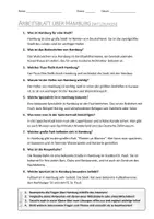 Vorschau - Arbeitsblätter - AB mit Fragen zum Thema "Hamburg" + Lösungsblatt + Mindmap + Infografik - Seite 3