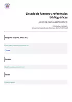 Vista previa - Juegos / Gamificación - JUEGO DE CARTAS MATEMÁTICO - página 1