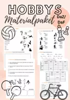 Vorschau - Arbeitsblätter - Hobbys Materialpaket DaZ/DaF - Deckblatt