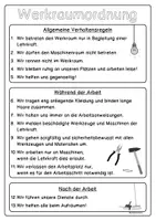 Vorschau - Poster - Regeln im Werkraum (Werkraumordnung): Poster/Merkblatt - Seite 3